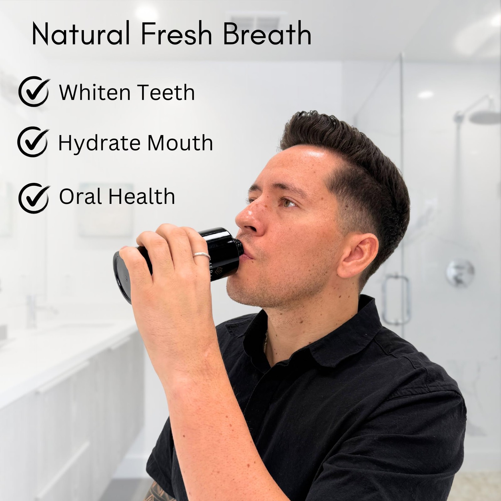 Merakk Coconut Oil Pulling Whitening Mouthwash for 6.8 Fl Oz (Pack of 1)