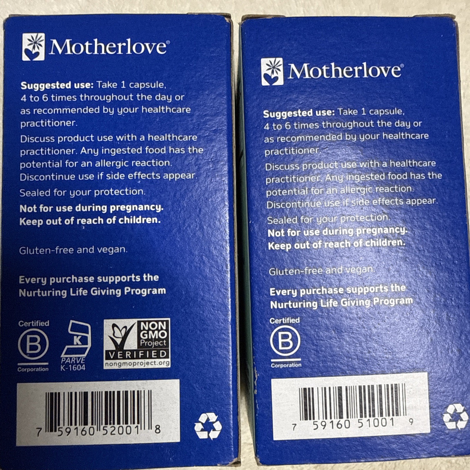 Motherlove More Milk Plus, 60 Capsules Each, 2 Pack Exp 9/25 & 7/26 Sealed New