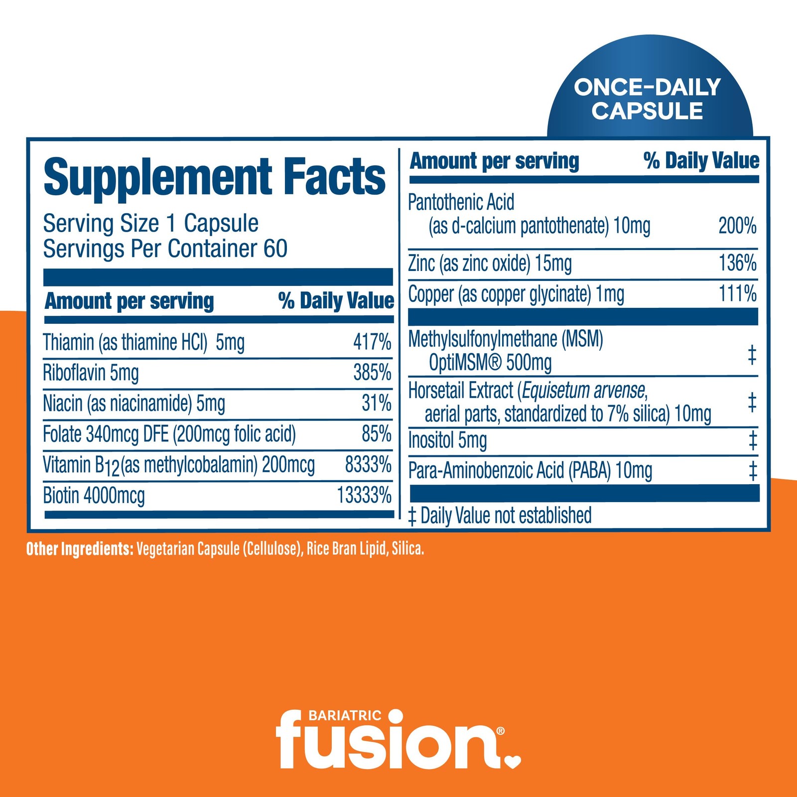 Bariatric Fusion Bariatric Multivitamin Without Iron | Post Bariatric Surgery…