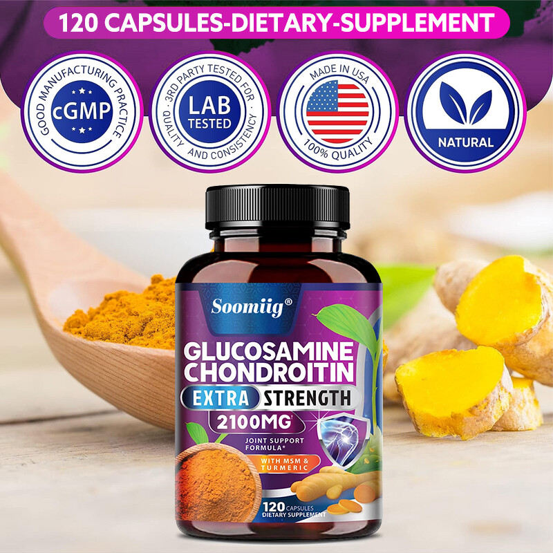 Glucosamine Chondroitin Turmeric & MSM – Bones, Joint Support Capsules