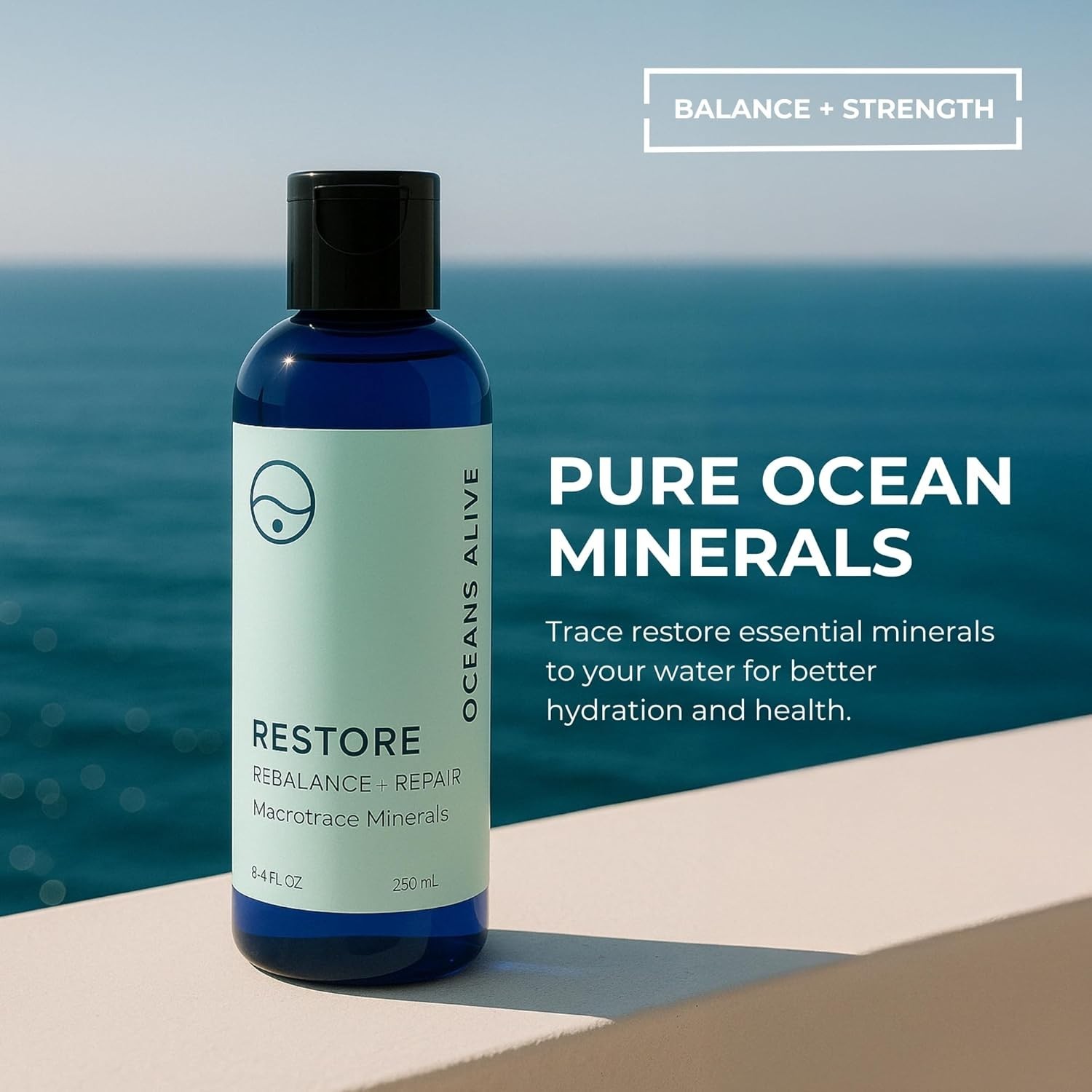 ACTIVATION PRODUCTS Restore (formerly Trace Ocean Minerals) 8 oz (250 mL) trace
