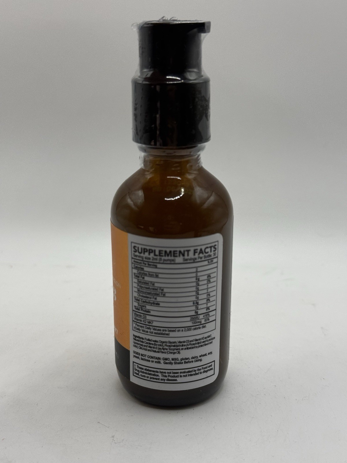 D3 with K2 Pump (MK7) 2FL. OZ / 60ml by Purality Health – PuraTHRIVE