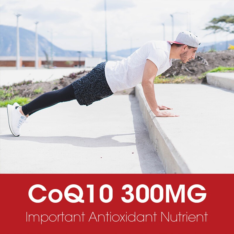 120 Capsules CoQ 10 Coenzyme Q10 300mg Cardiovascular Heart Health 1/2/4 Bottles