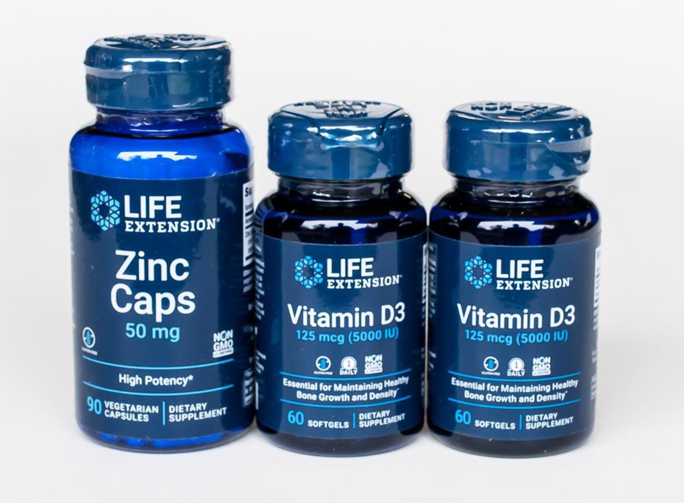Zinc 1 Pack Vitamin D3 2 Pack Life Extension