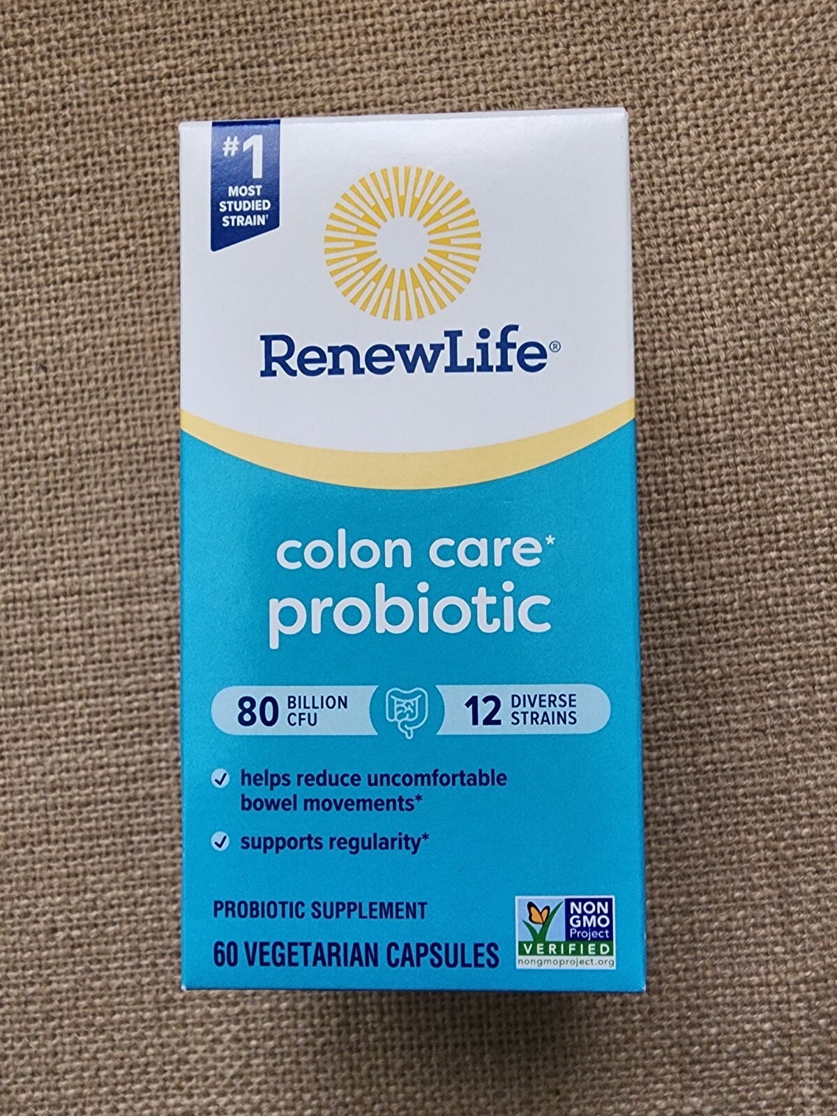 Renew Life Colon Care Probiotic 80 Billion CFU 60 Capsules