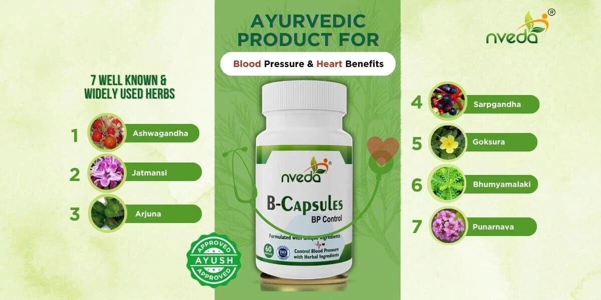 B-Capsules for BP control 60 Caps Hypertension Management | Pack of 1| Free ship
