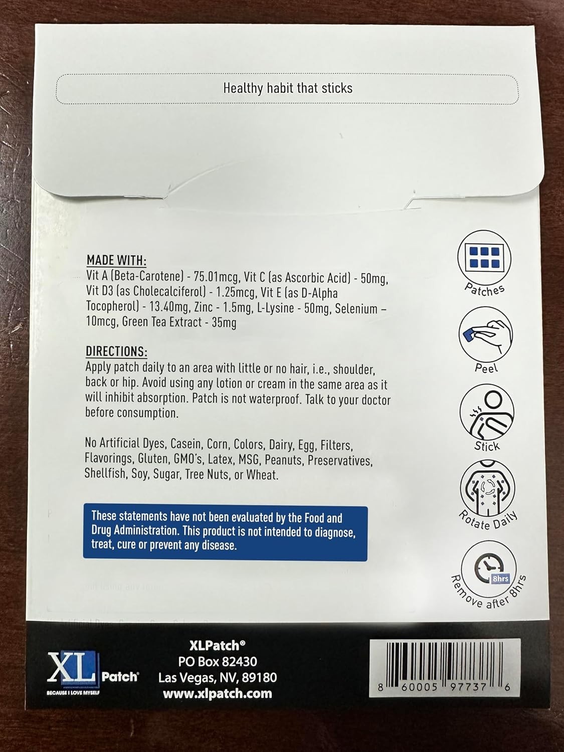 XL Patch L -LYSINE & Zi Plus | 30-Day Supply | Transdermal Patch