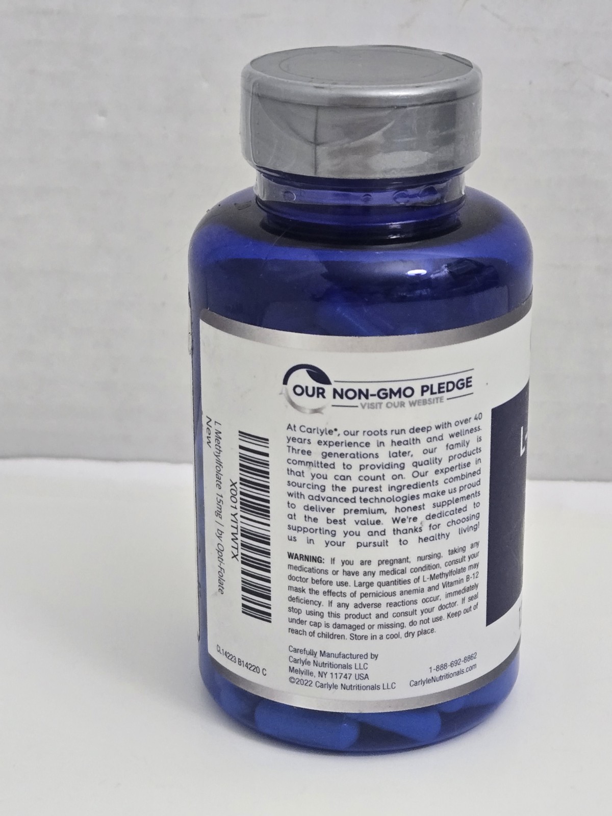 L Methylfolate 15mg 120 Capsules Opti-Folate Exp 1/28 SEALED