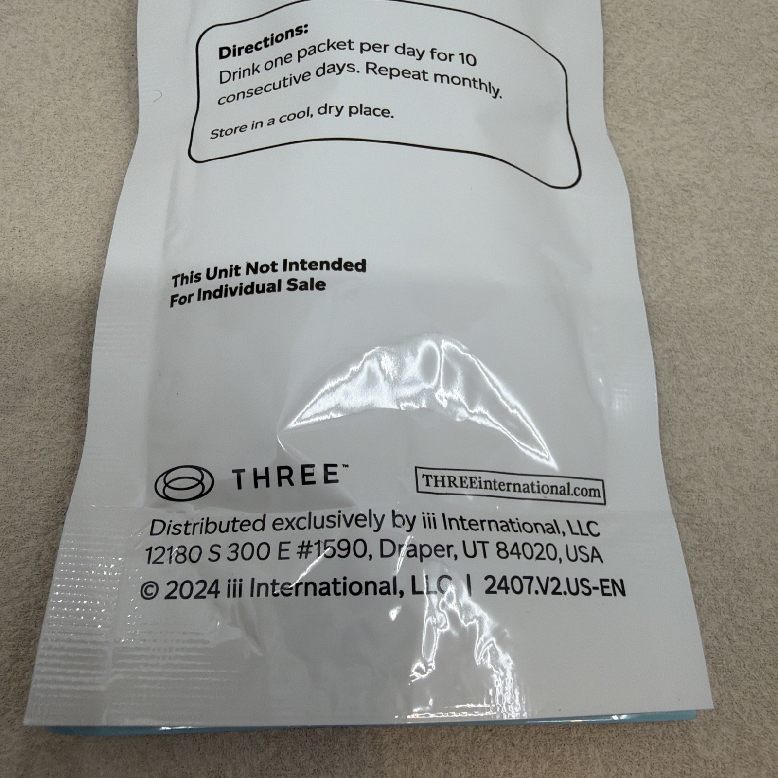 THREE International Liquid Marine Collagen Beauty Supplement 10ct NEW EXP 12/27