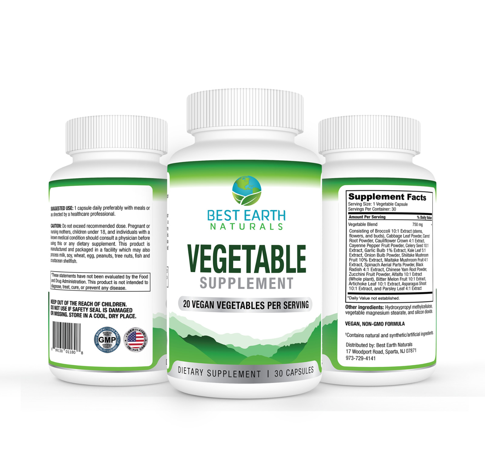 Vegetable Supplement by Best Earth Naturals Buy 2 Get 1 FREE 3 Pack