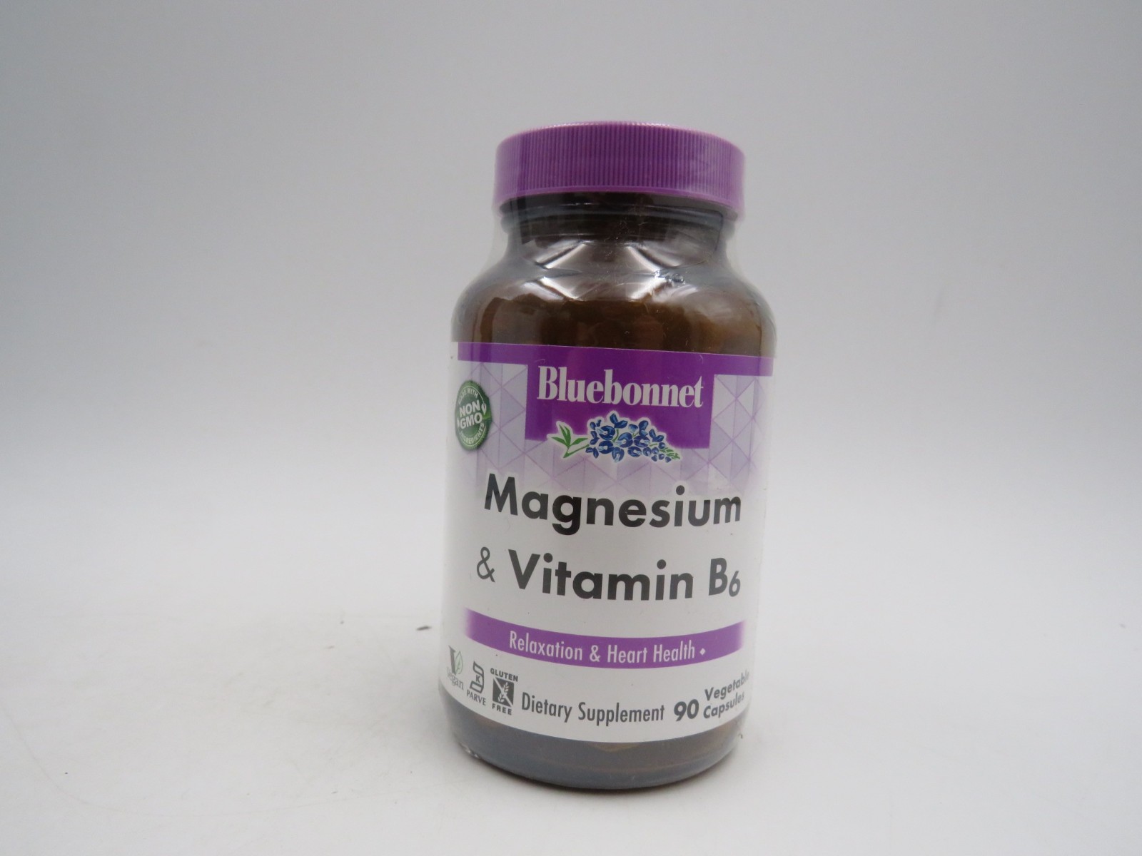 Bluebonnet Nutrition Magnesium Plus B6 90 Vcaps Egg-Free Fish Free
