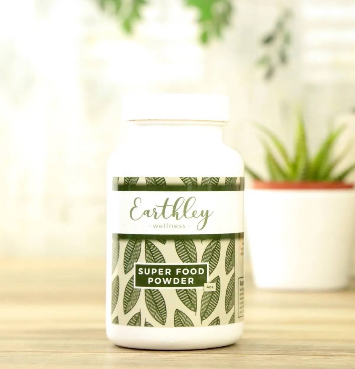 Earthley Wellness Super Food Powder for Digestive Health and Nutrition 4oz
