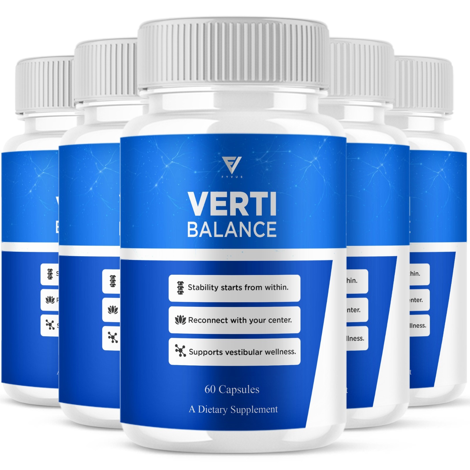 (5 Pack) Verti Balance Supports Wellness, VertiBalance Supplement (300 Capsules)