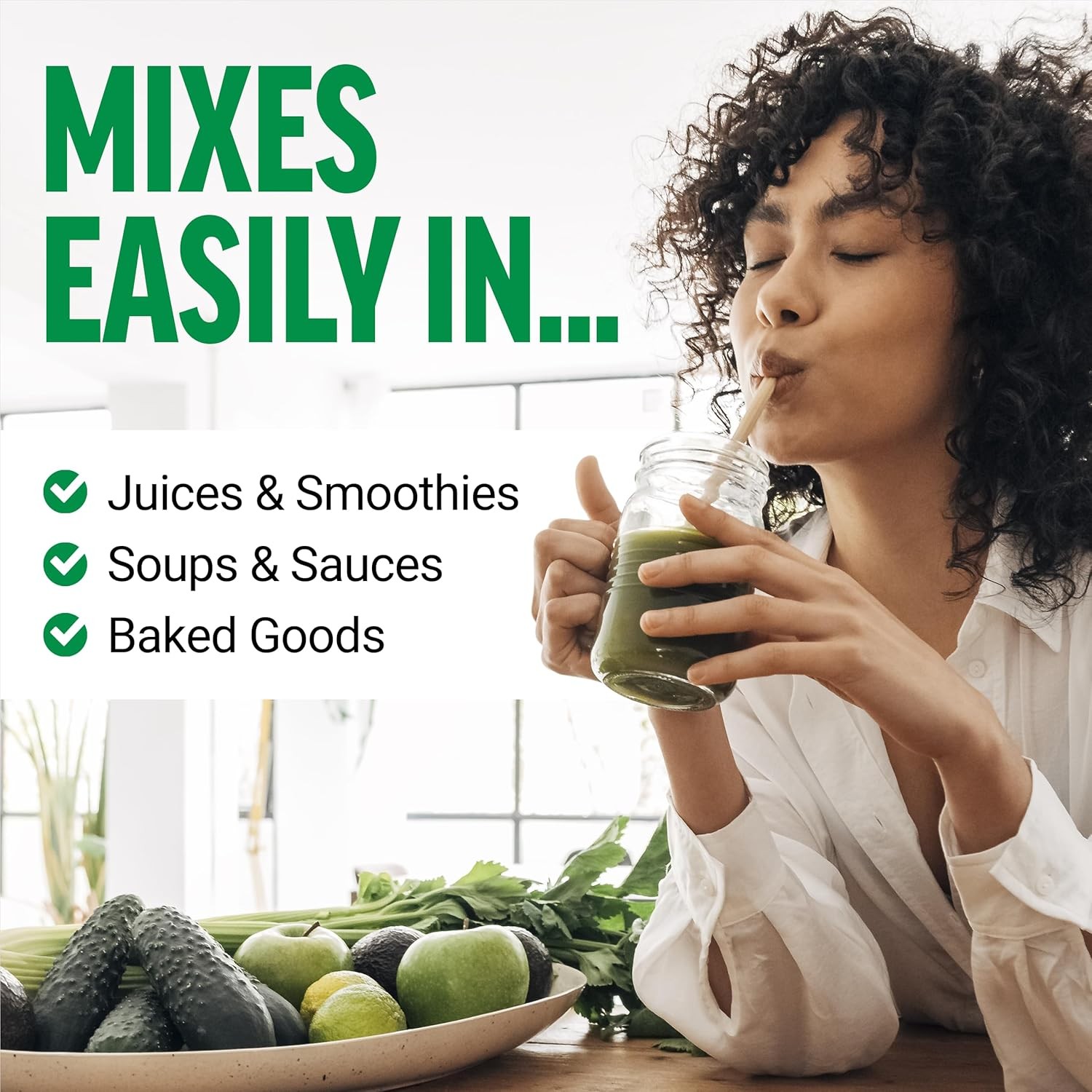 Force Factor Smarter Greens Daily Wellness Powder,Superfood Powder 40+Superfoods