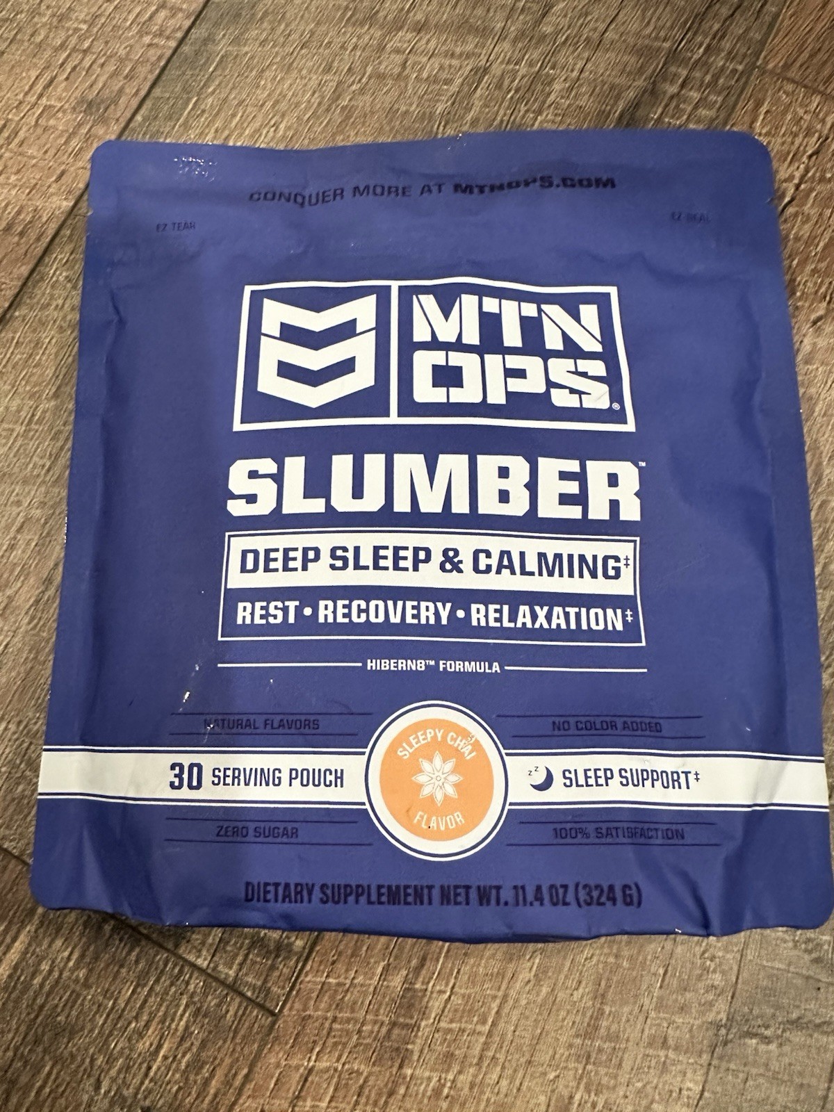3 Pouches MTN OPS Slumber Deep Sleep & Calming Powder Sleepy Chai 30 Serv Each