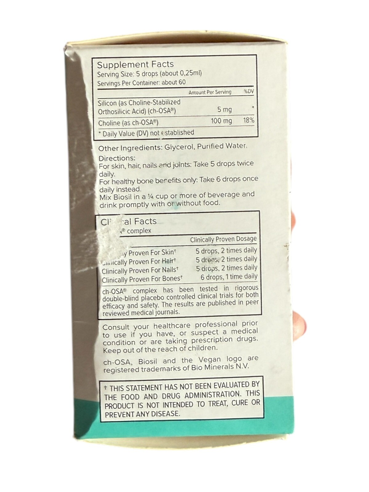 ch-OSA BioSil Advanced Collagen Generator, 0.5 fl oz (15 ml), Exp 08/26