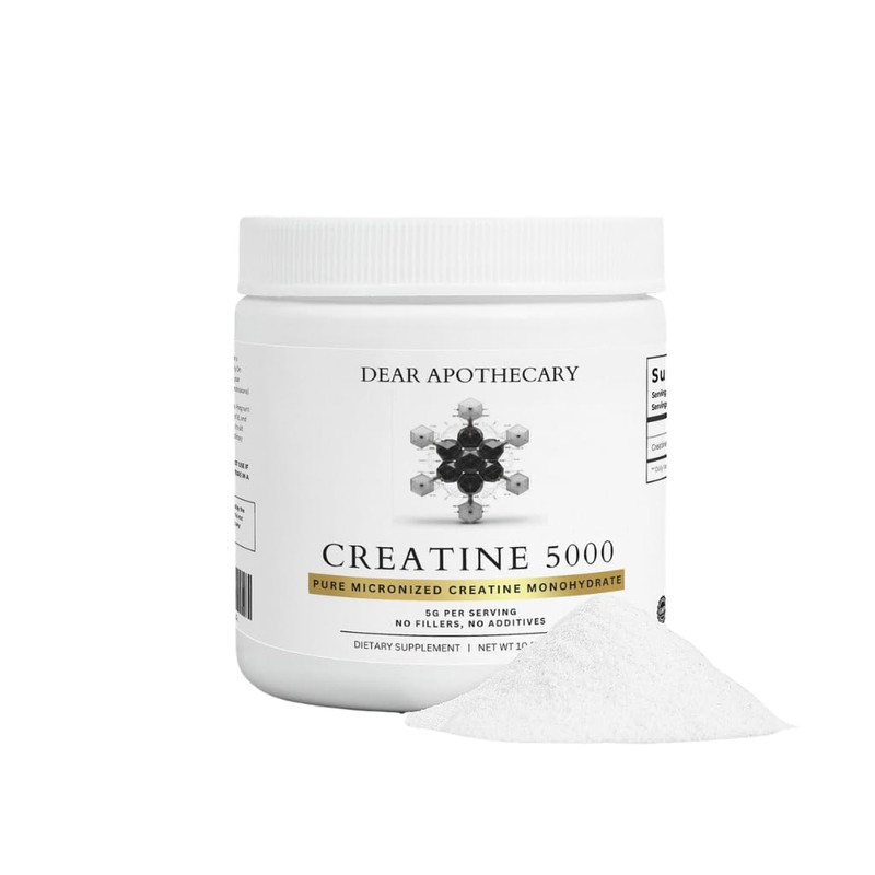 Dear Apothecary Creatine Pure – Micronized Creatine Monohydrate Powder 5G 60