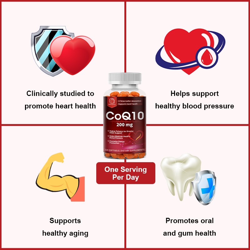 CoQ10 200mg, 120 Capsules, Vegetarian Capsules, Non-GMO