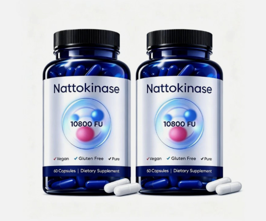 1-3 pack Nattokinase 10800 FU Vegan Gluten Free Heart Assistance Supplement