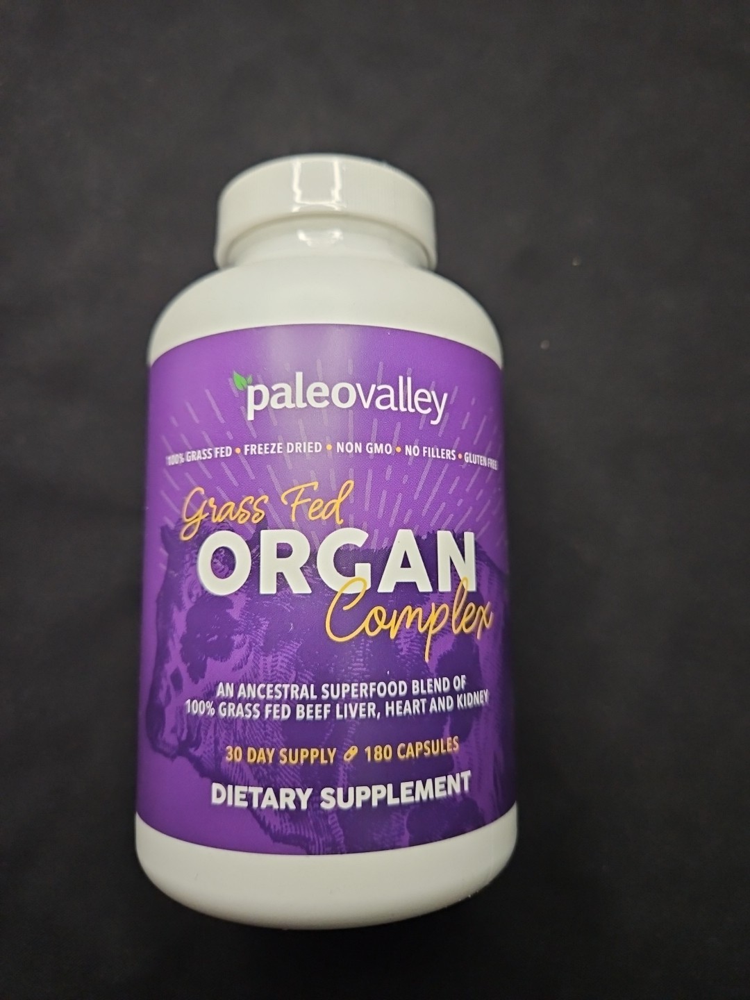 Paleo Valley Grass Fed Organ Complex – 180 caps – Exp 1/28 -New! Sealed!