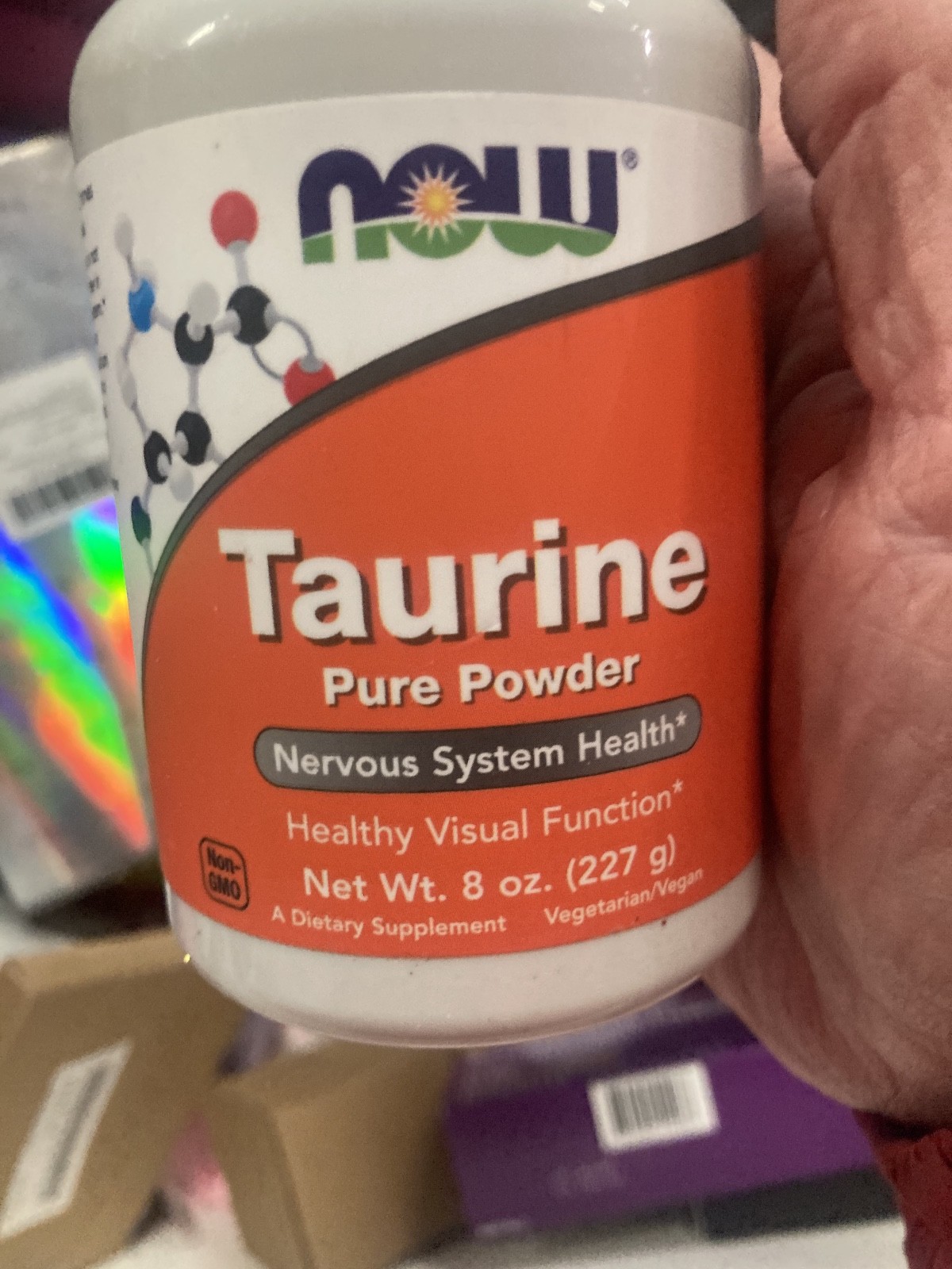Taurine, Pure Powder for Nervous System Health 8 oz NOW Foods Exp 11/2027