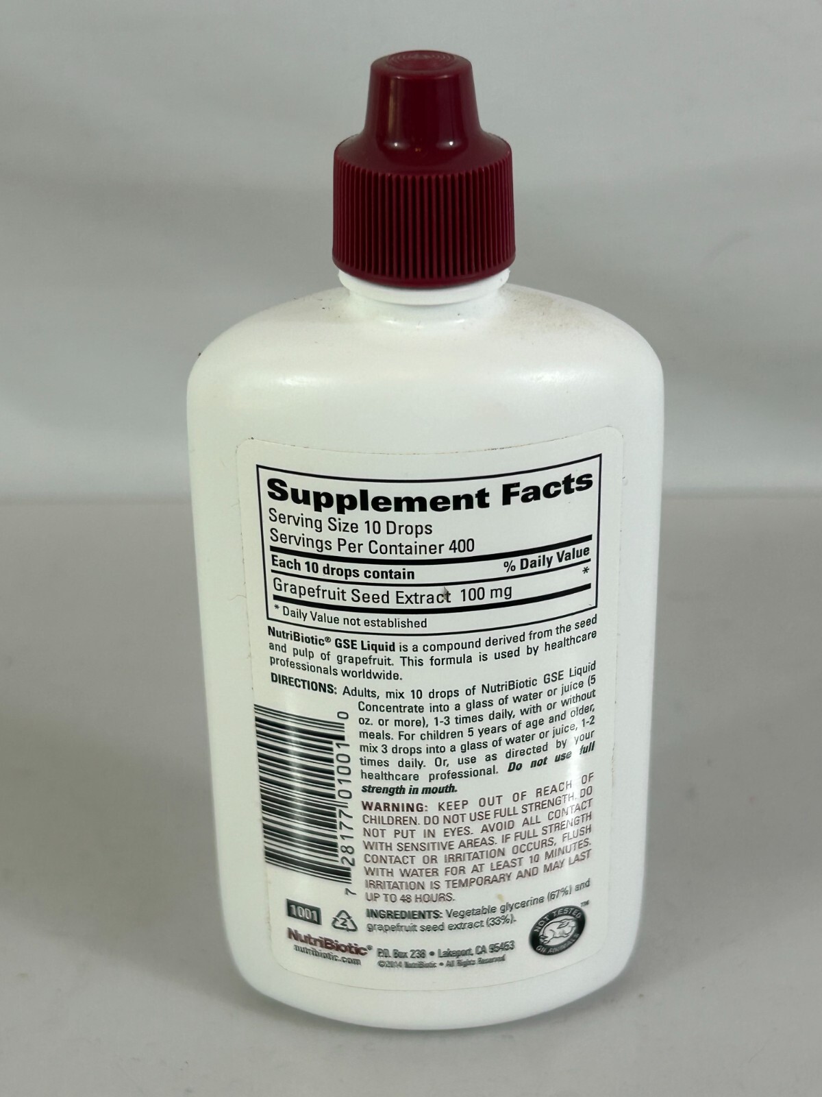 Supplement by Nutribiotic Grapefruit Seed Extract GSE Liquid Concentrate 4 Fl oz