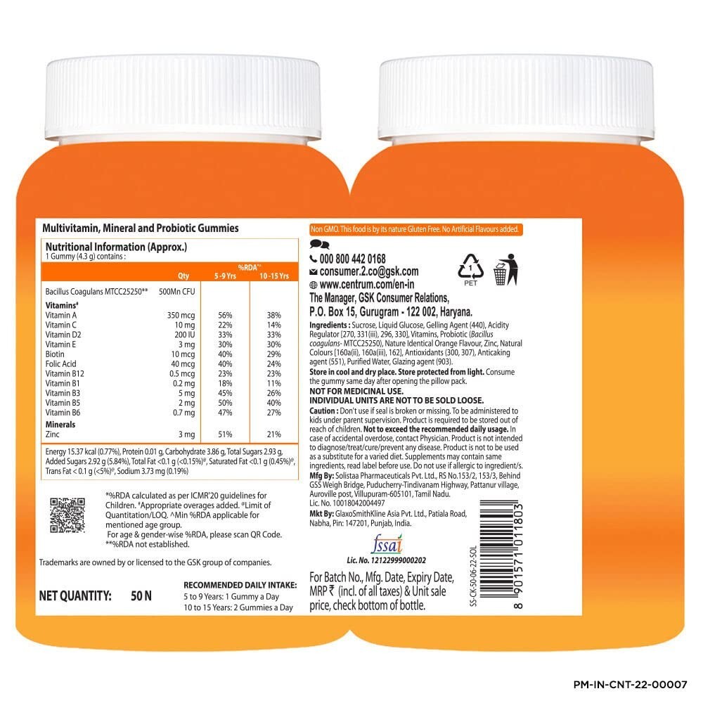 Centrum Kids 50 Gummies/ Jar Buy 3 Get 1 Free | | Multivitamin | 2026 Expiry