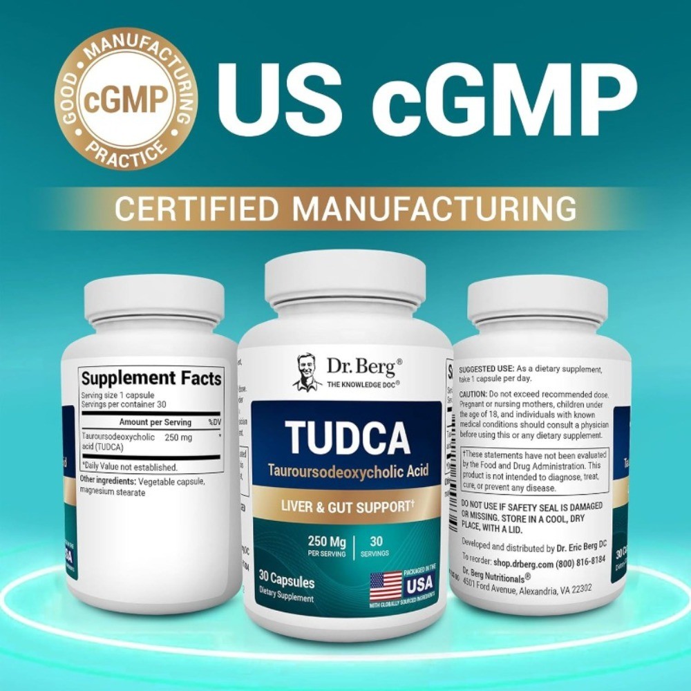 Dr. Berg TUDCA Supplement (Taurine) – Active and Powerful Formula-