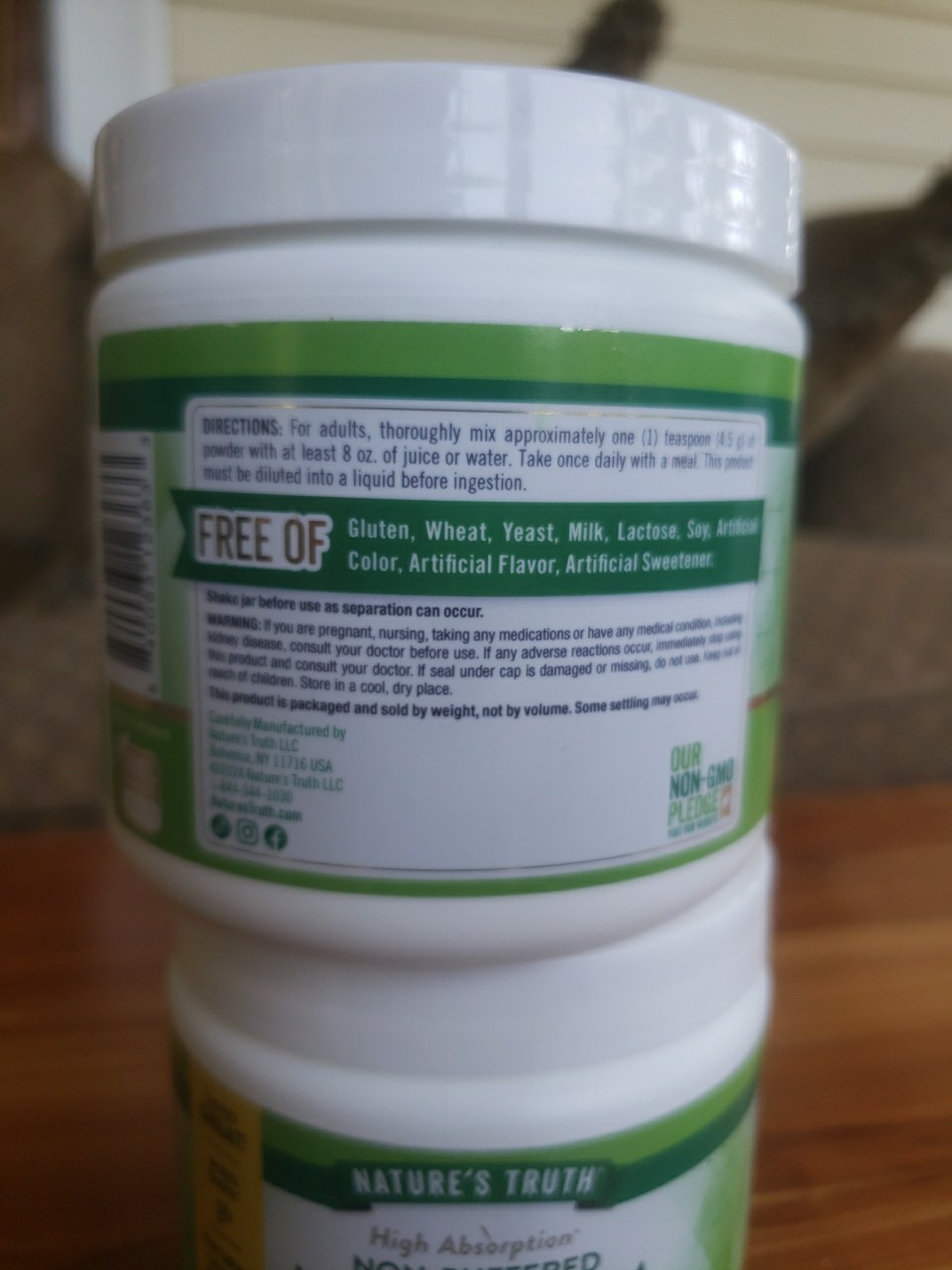 2 PACK Natures Truth Magnesium Glycinate Powder Lemon 6oz, Expiration 03/2027