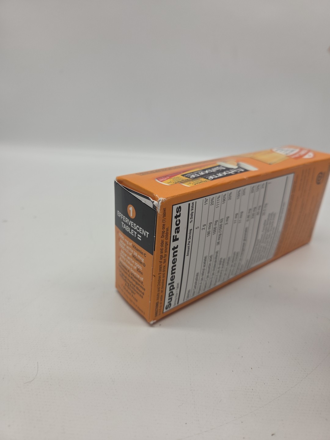 Airborne 1000mg Vitamin C with Zinc Effervescent Tablets Immune 30 ct EXP 2027