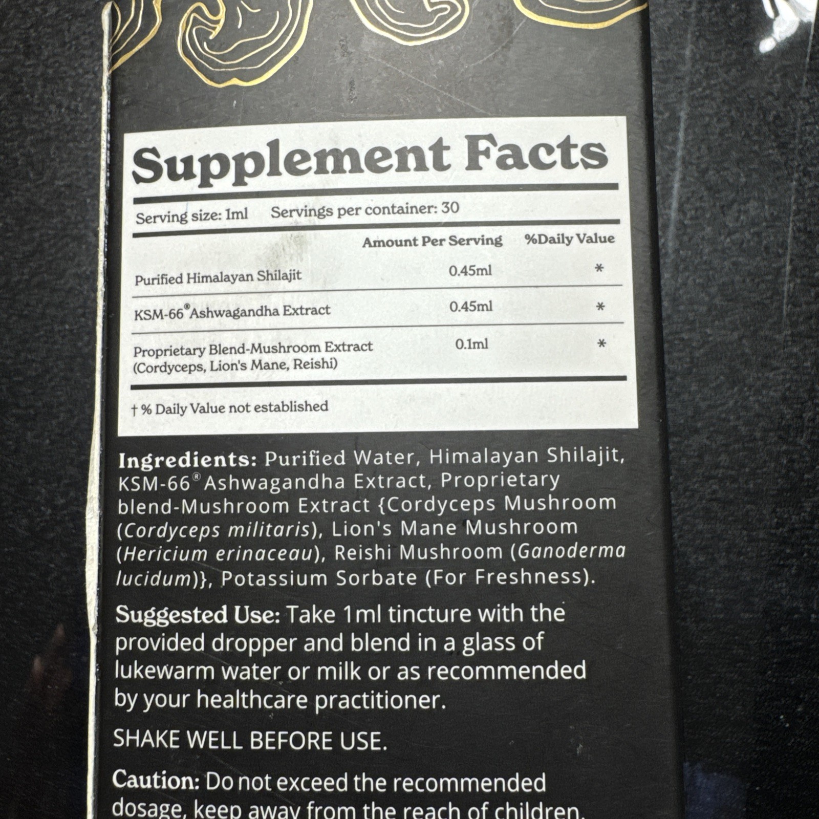 BetterAlt Himalayan Shilajt Gold+ Liquid Drops, 1.01fl oz exp Dec 2026