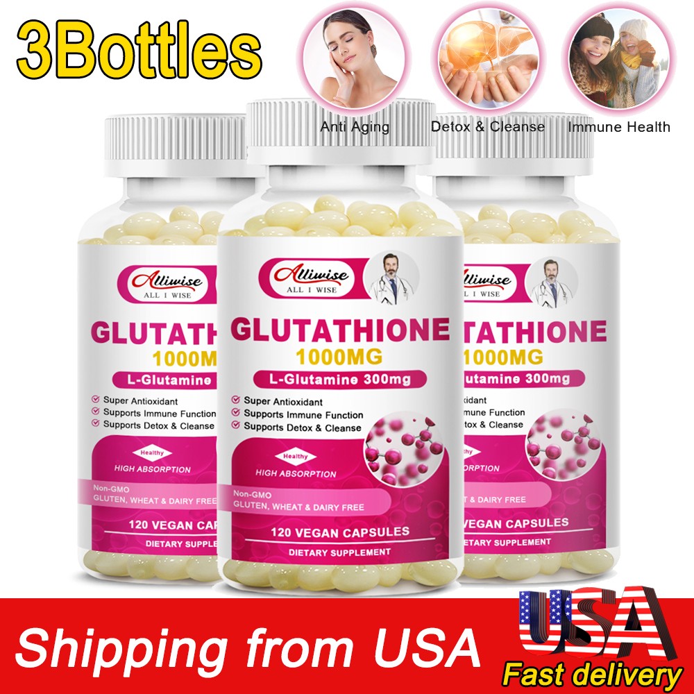 L-Glutathione 1000mg Tablets – Liver Health, Antioxidant, UV Protection Support