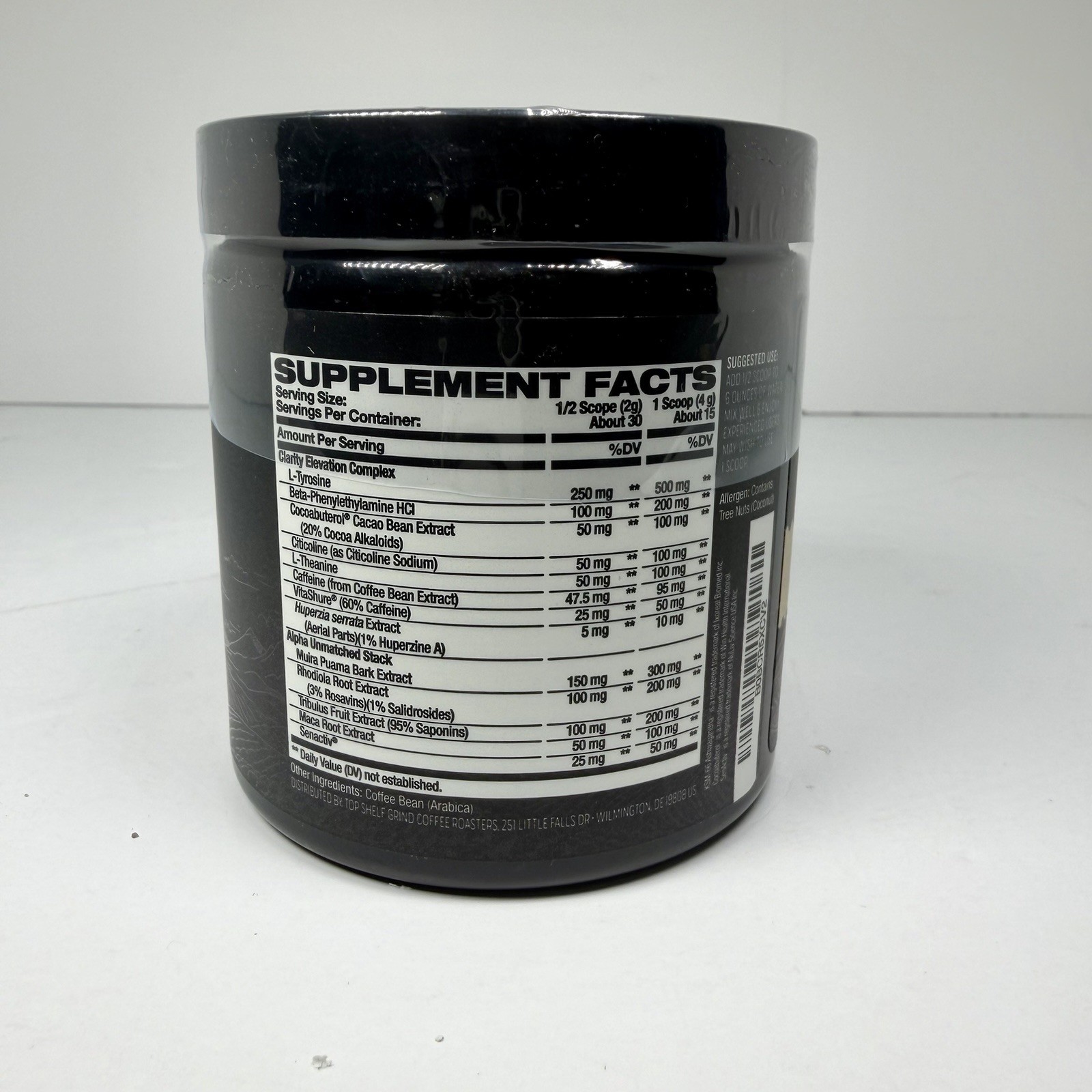 Alpha Grind – Instant Maca Coffee + Natural Energy + Brain Nootropic – Exp 9/27
