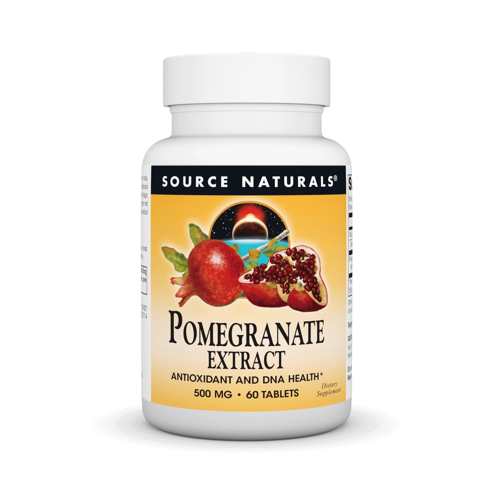 Source Naturals Pomegranate Extract 500mg 60 Count (Pack of 1), 12105025