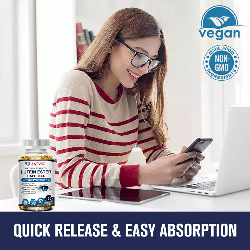 Eye Health Supplement, Lutein and Zeaxanthin, Eye Strain Support, Vision Health
