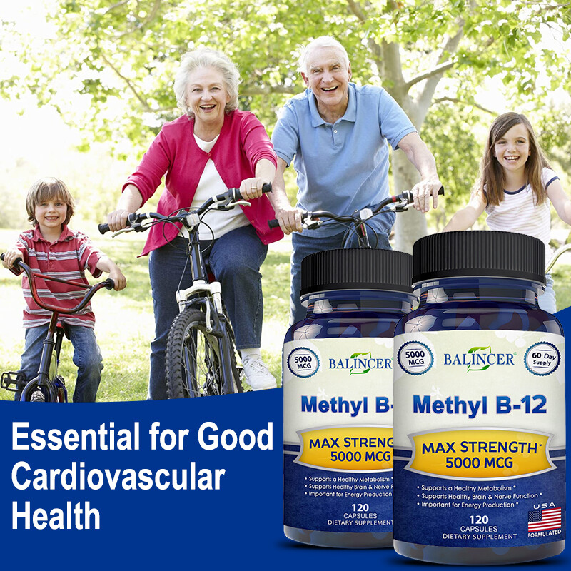 Methyl B-12, supports healthy metabolism, brain and nerve function, energy