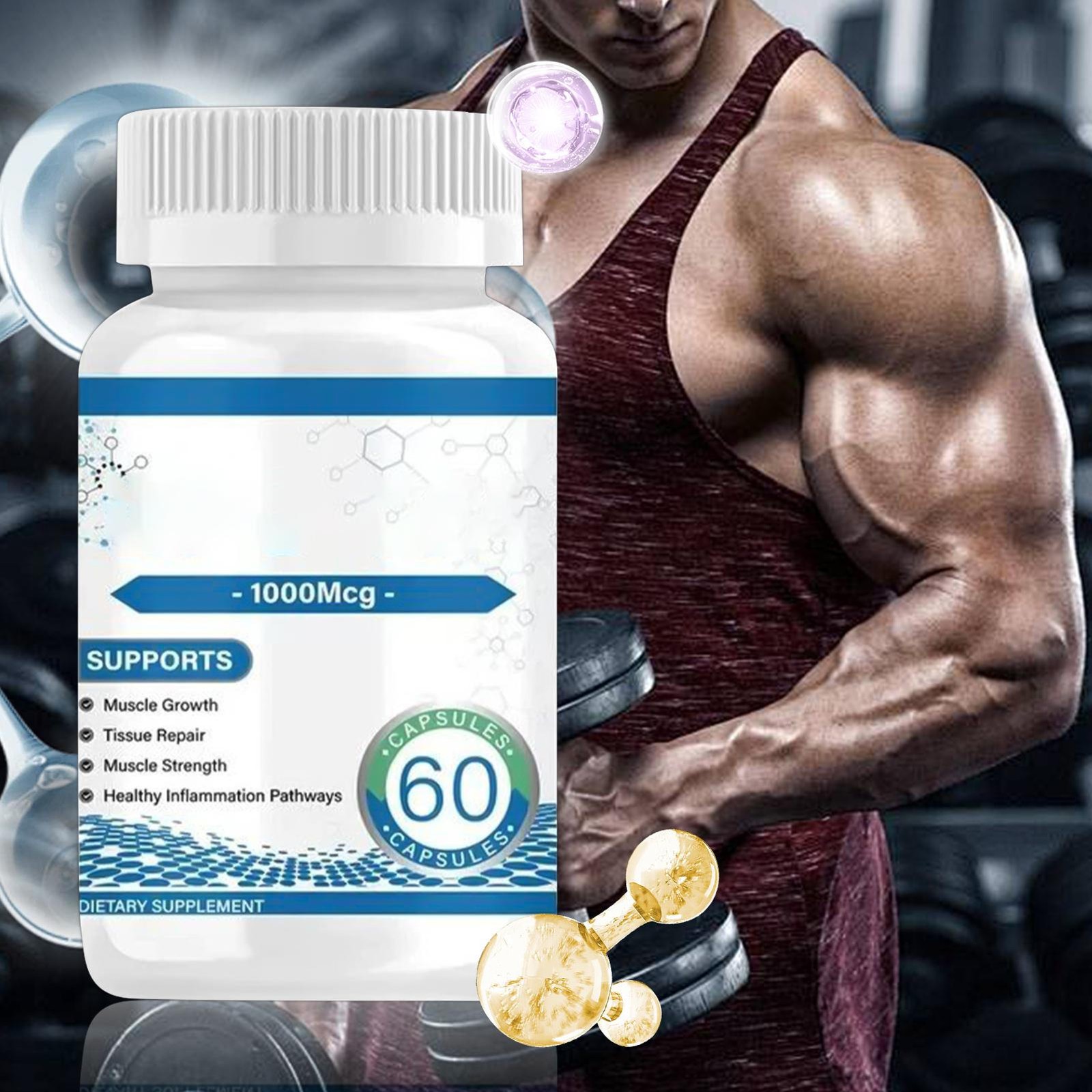 Sports Mcg 1000 Collagen 60 Count B|157Peptides Health Muscle Recovery Supply