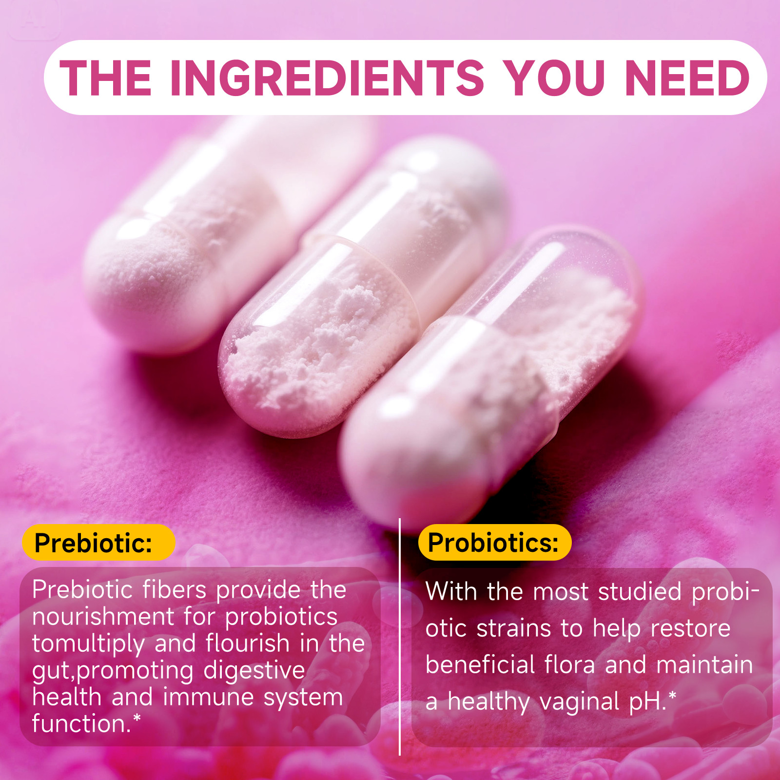 Women’s Probiotics 50 Billion CFU 16 Probiotic Strains Digestive, Vaginal Health