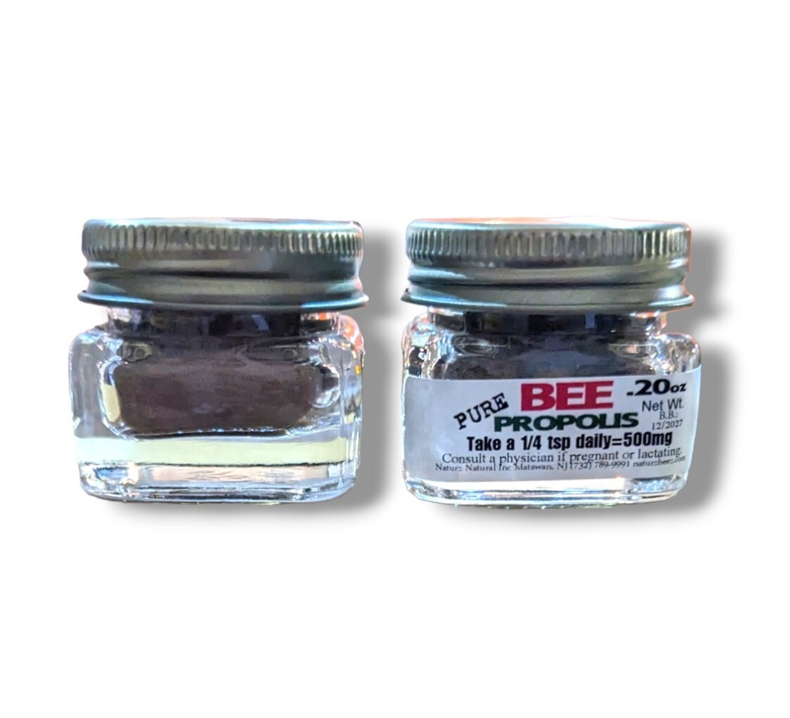 BEE PROPOLIS 0.20oz (6 Jars= Total 1.20 oz) CONVENIENCE Size 100% PURE PROPOLIS