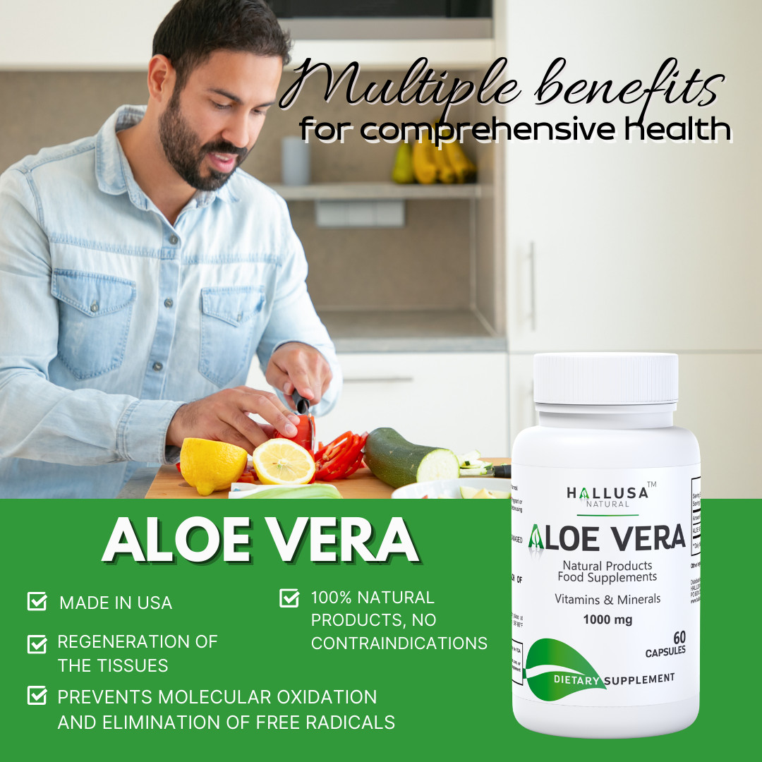 ALOE VERA Digestion Support – Healthy Hydrated Skin – 60 Softgels