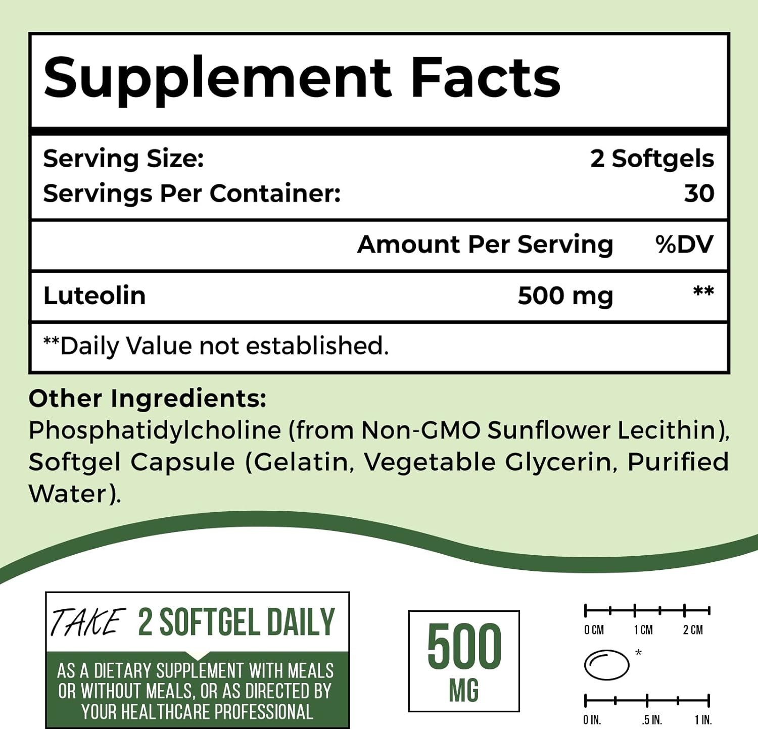 Liposomal Luteolin 500MG Softgels – Maximum Absorption