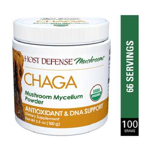 Fungi Perfecti Host Defense Chaga Powder 100 g Organic Antioxidant Support