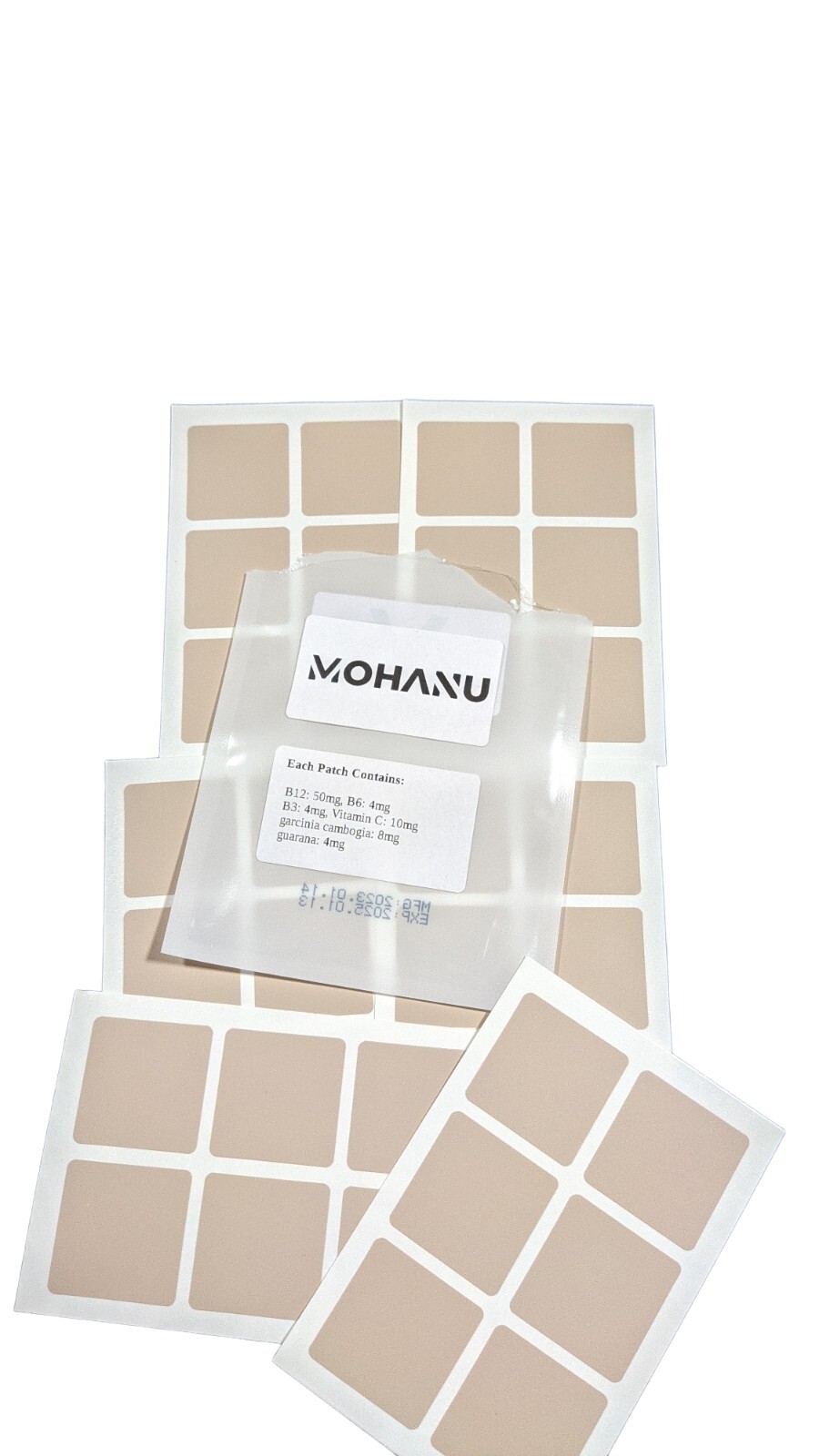 Mohanu.org 36 count B12 Vitamin Transdermal Patches 1 month supply Free Shipping