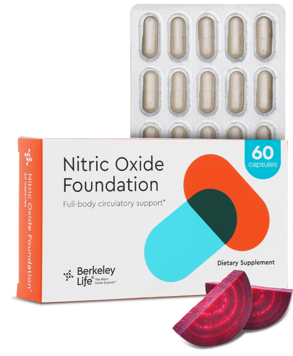 Berkeley Life Professional Nitric Oxide Foundation (60 Cap) EXP 12/2026