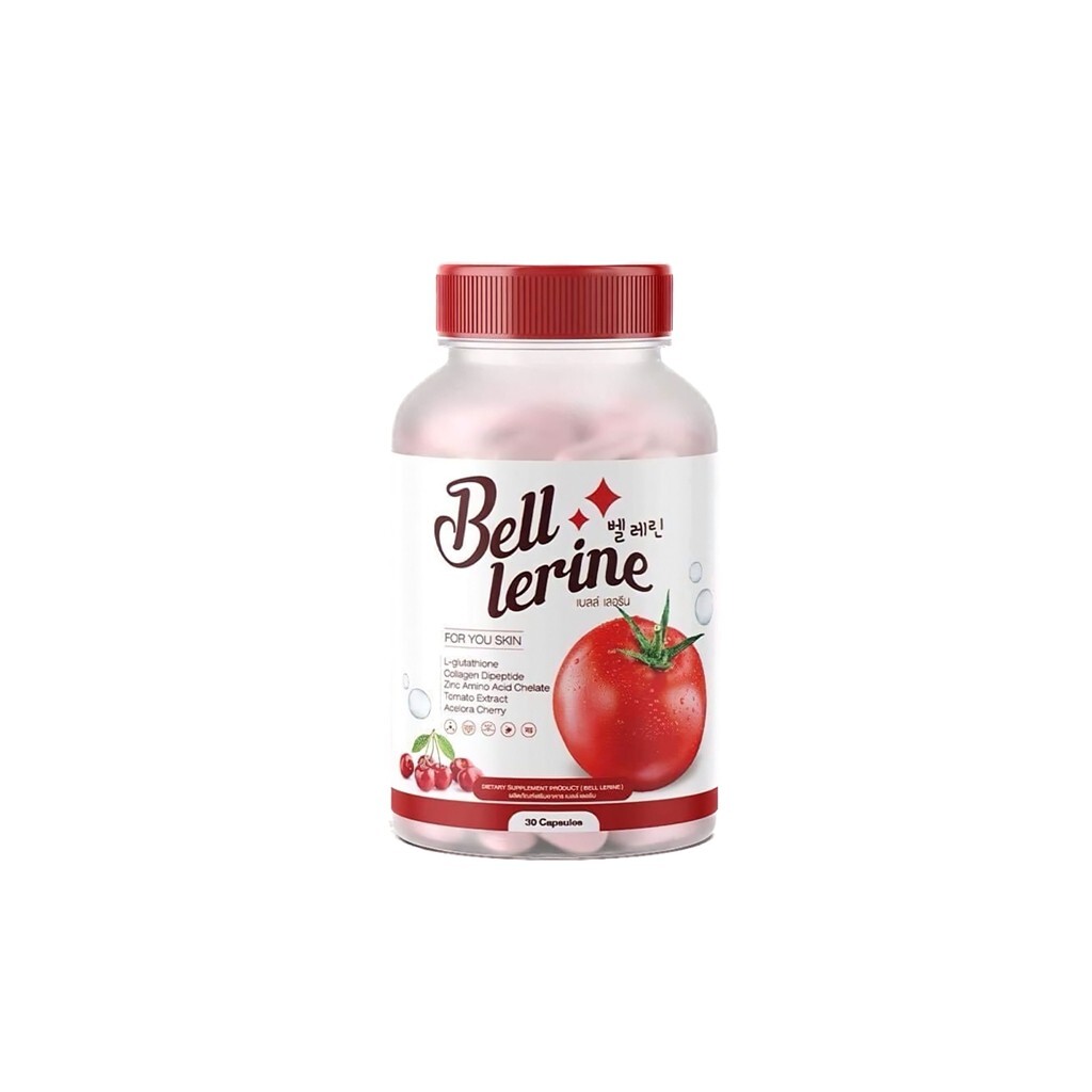 10x BELL LERINE Glutathione vitamin skin collagen dipeptide tomato good 30 caps
