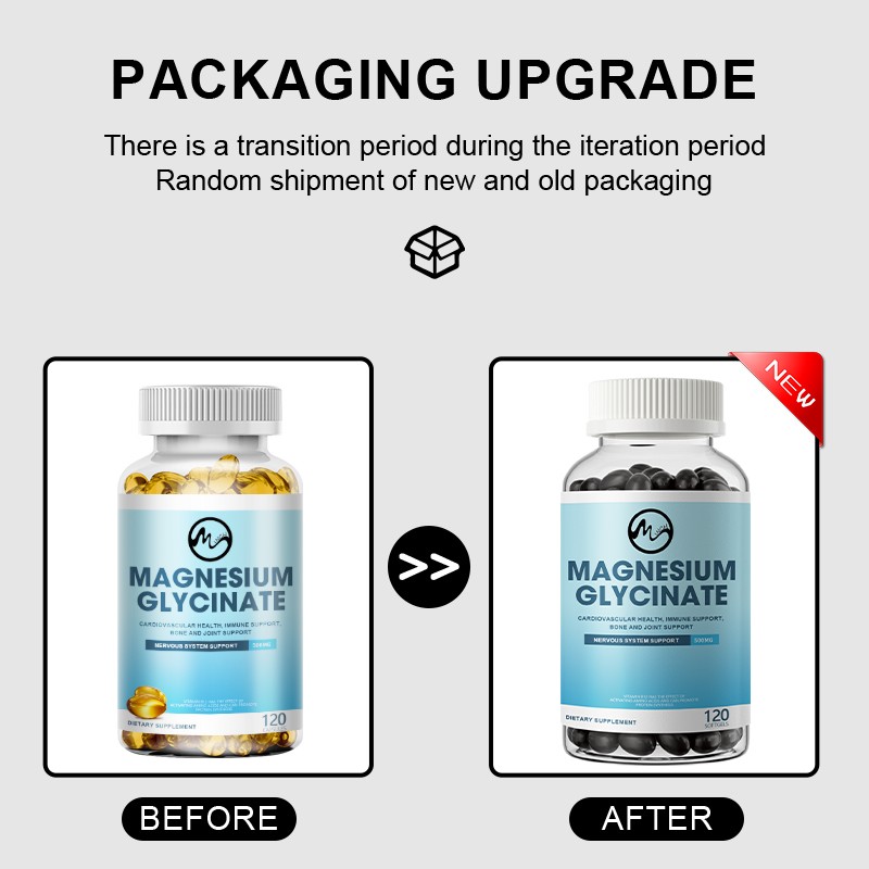 500MG Magnesium Glycinate With Zinc,D3 Improved Sleep, Stress , Anxiety Relief