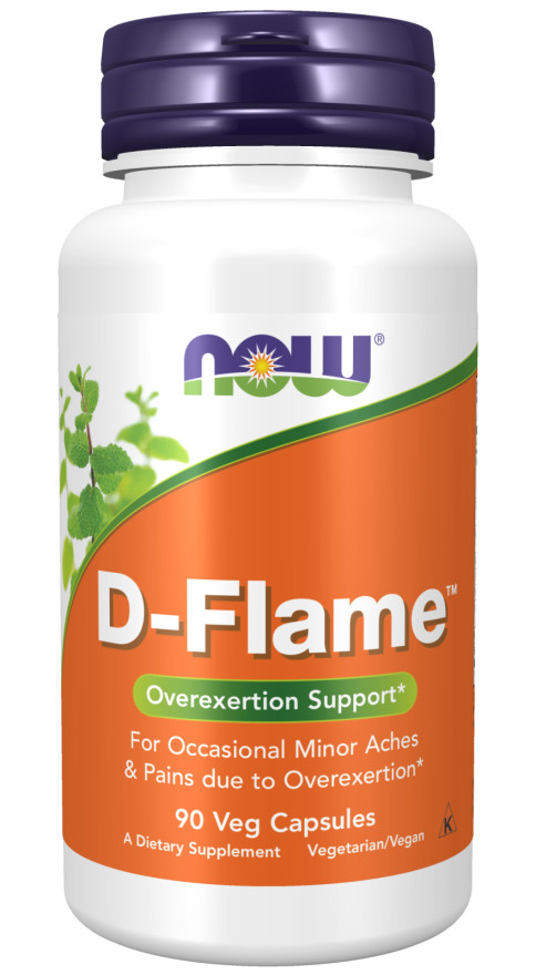 Now Foods D-Flame 90 Veg Caps Overexertion with Basil & Berberine 1/2028EXP