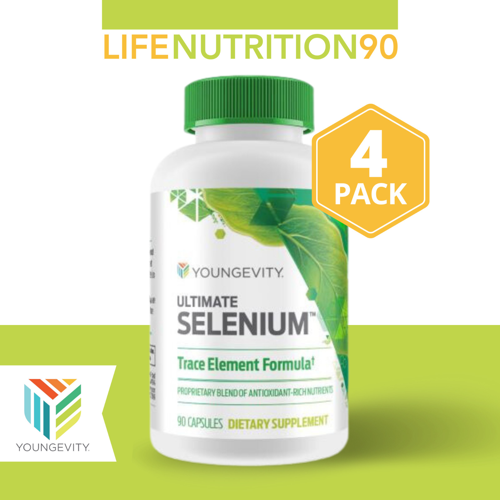 Youngevity Ultimate Selenium / 4 PACK – 90 Capsules each