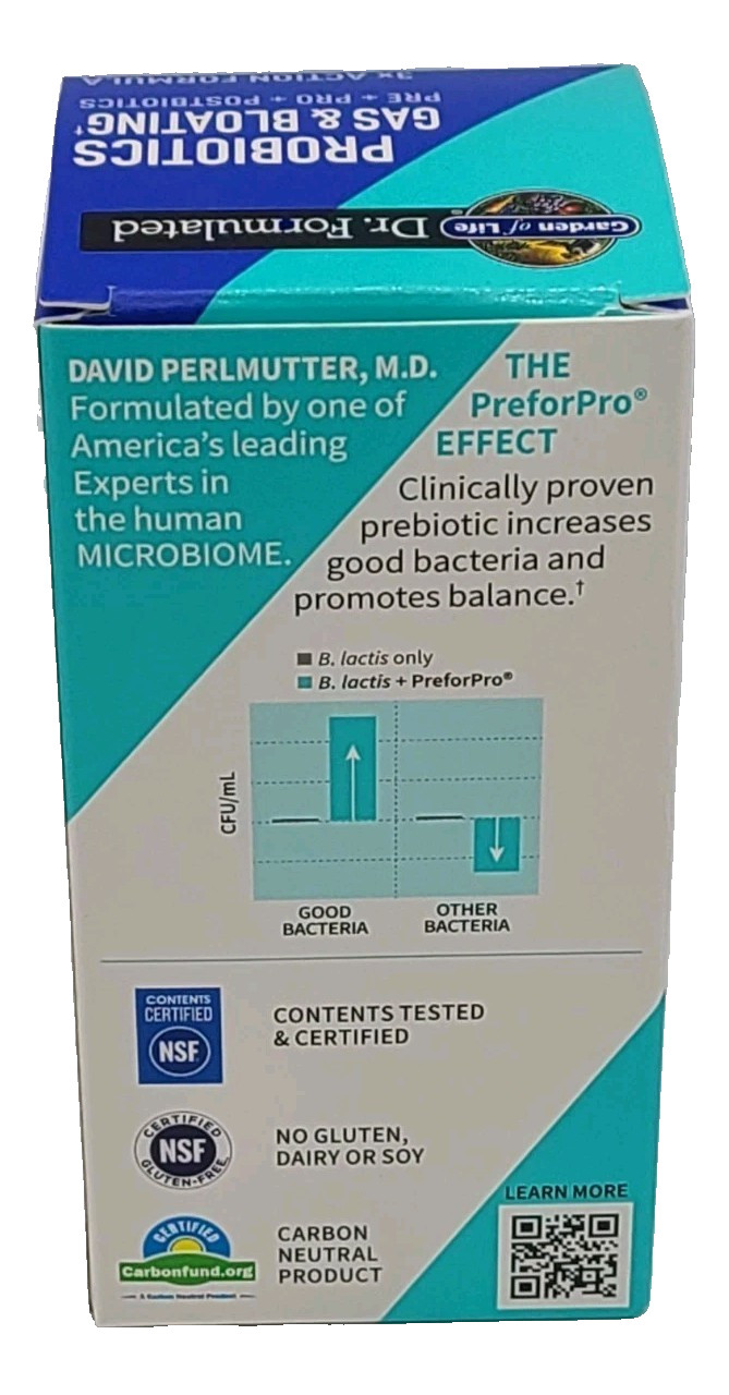 Garden of Life Dr. Formulated Probiotics Gas & Bloating 50 Billion 30 Caps
