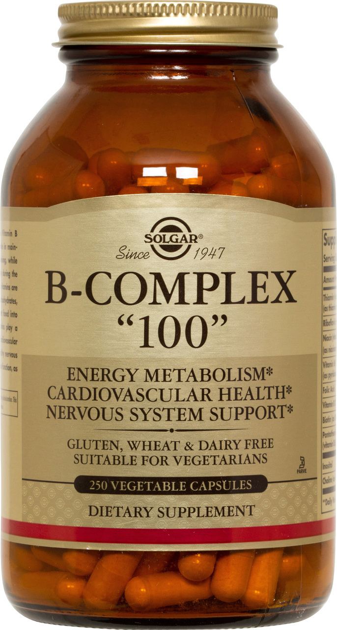 Solgar B-Complex «100» 250 Vegetable Capsules